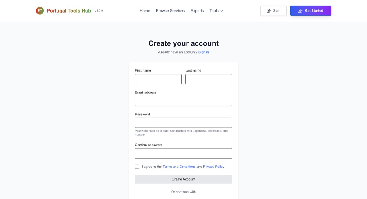 Portugal Tools Hub screenshot 1